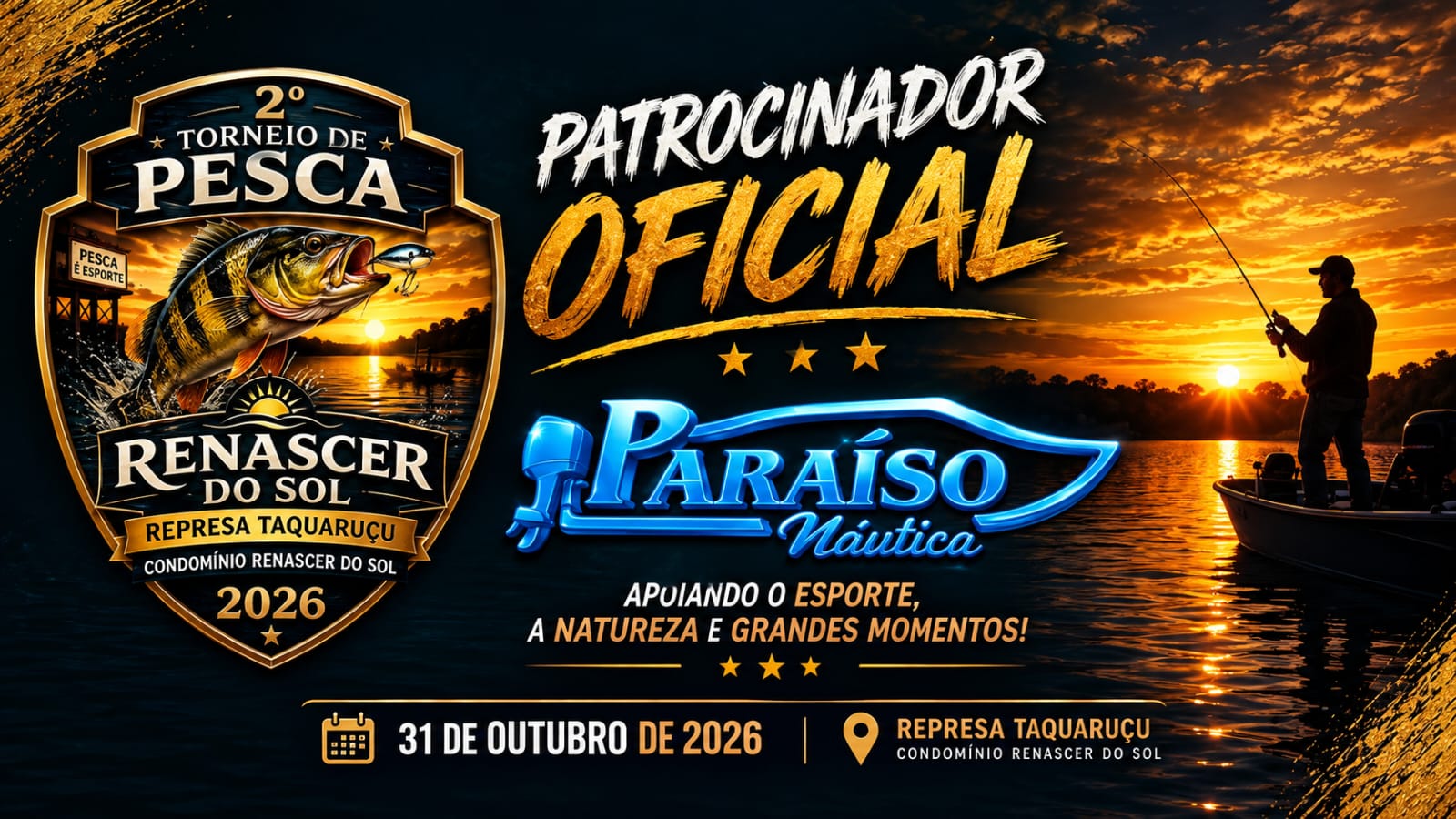 Evento de pesca esportiva da Paraíso Náutica