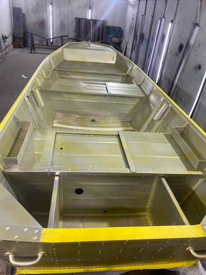 Apresentação de barco de alumínio